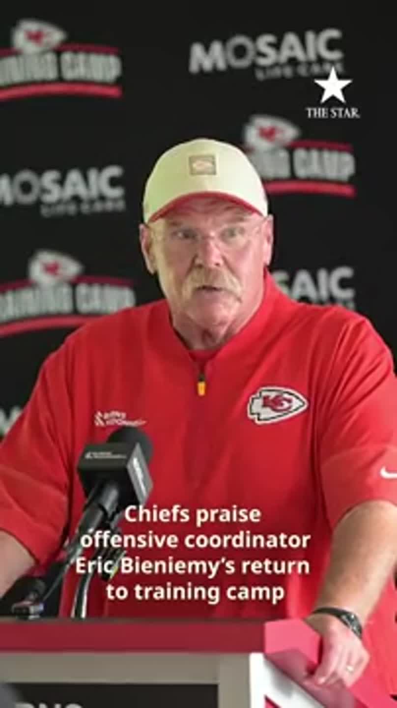 'Didn't miss a step': Eric Bieniemy returns to Chiefs training camp