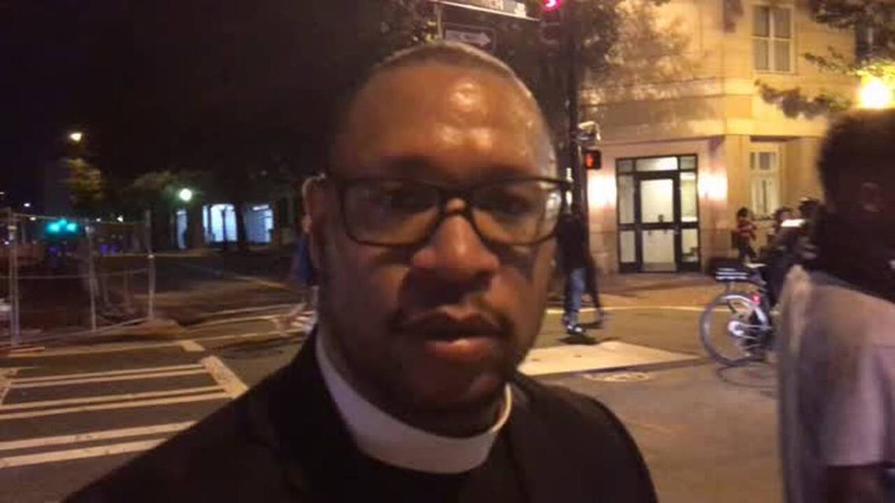 Myron Barnes on Charlotte protest
