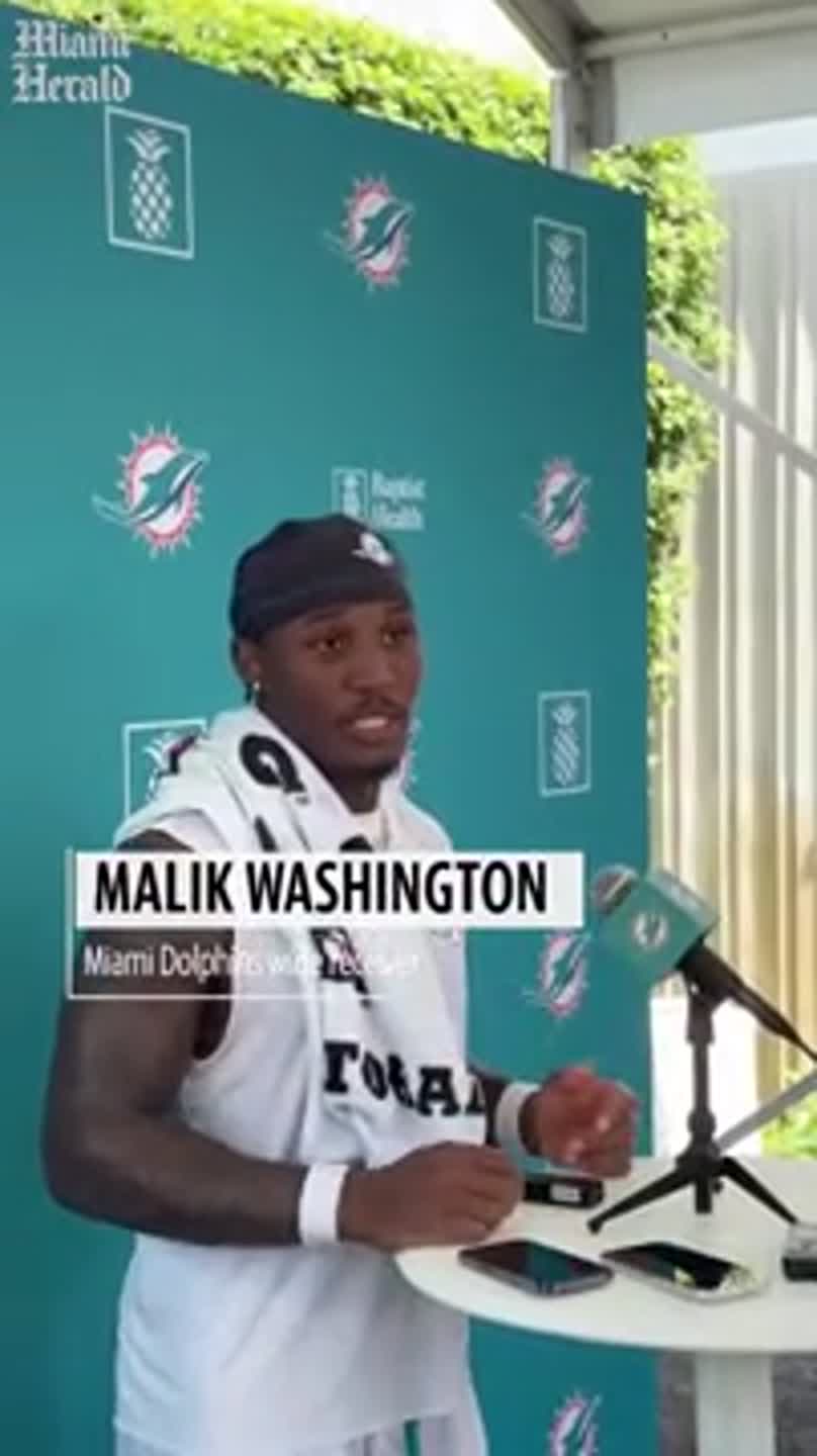 Dolphins WR Malik Washington on why he trained with QB Willis in Jacksonville