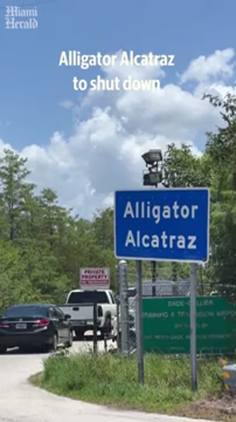 Alligator Alcatraz to close down says Governor Ron DeSantis