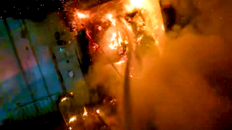 VIDEO: 57 firefighters respond to fire at former Fresno grocery store