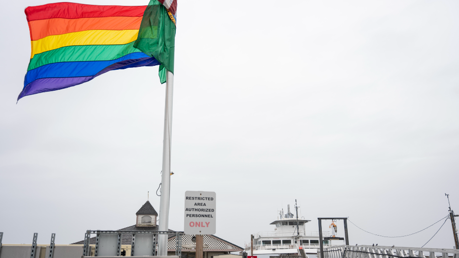 Steilacoom ferry terminal Pride flag draws angry emails, town cites state lease