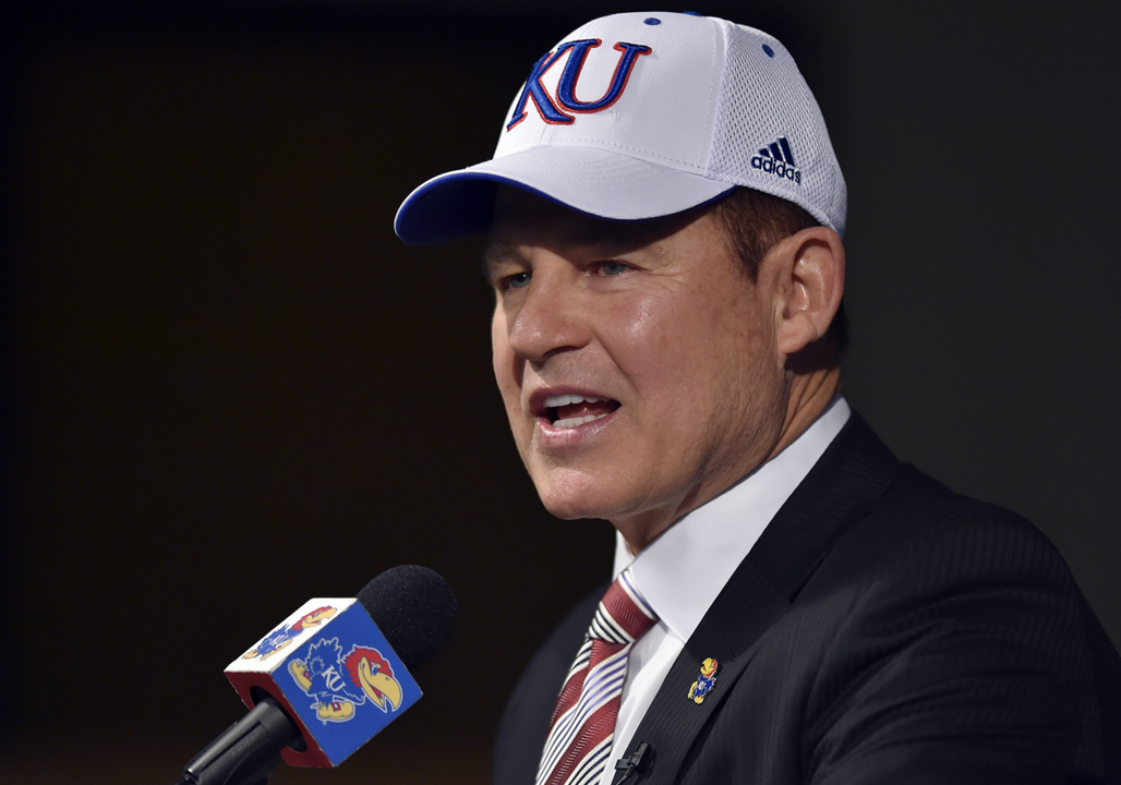 Kansas introduces Les Miles and credibility to its football program