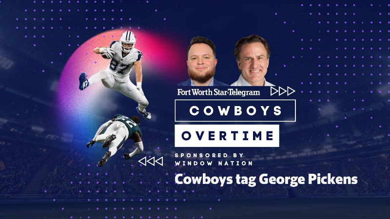 Cowboys Overtime: Jerry Jones hints at moves, Cowboys tag George Pickens, draft