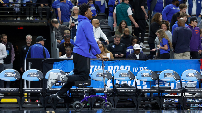 Will Duke's Pat Ngongba play in the NCAA second round game against TCU?