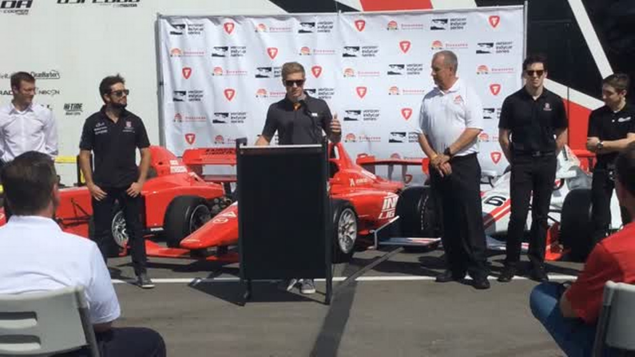IndyCar drivers Spencer Pigot, Sebastian Bourdais and Carlos Munoz prepare for season-opening Firestone Grand Prix 