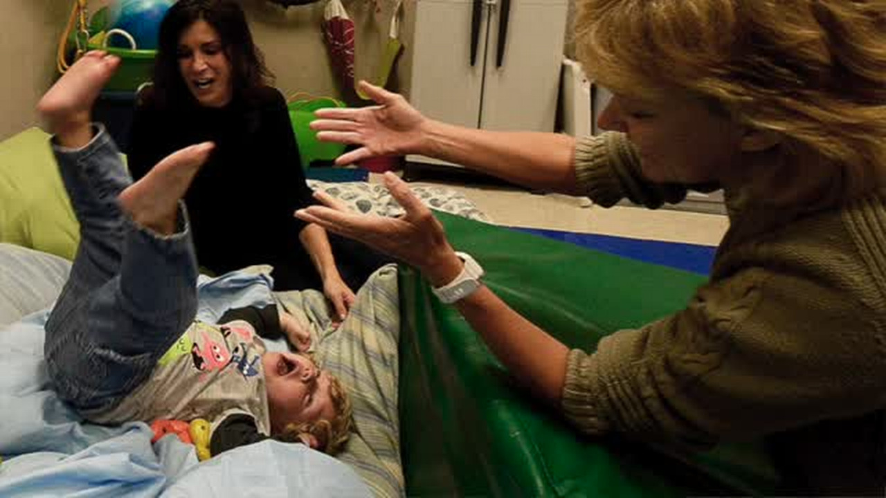 Kellan Cyr at a therapy session