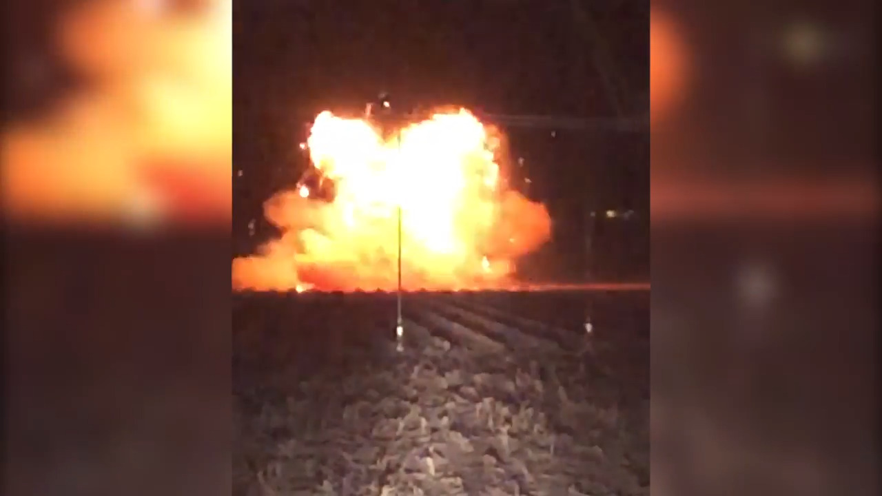 Texas woman celebrates divorce by blowing up wedding dress