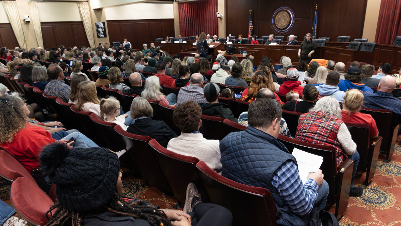 Idahoans fill auditorium asking lawmakers not to cut Medicaid