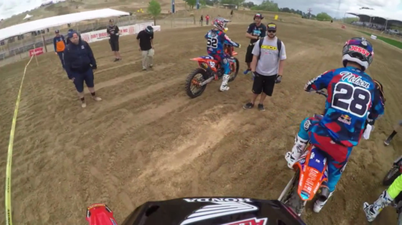 Video: Motorcyclist's view of the ride through Hangtown's dirt track