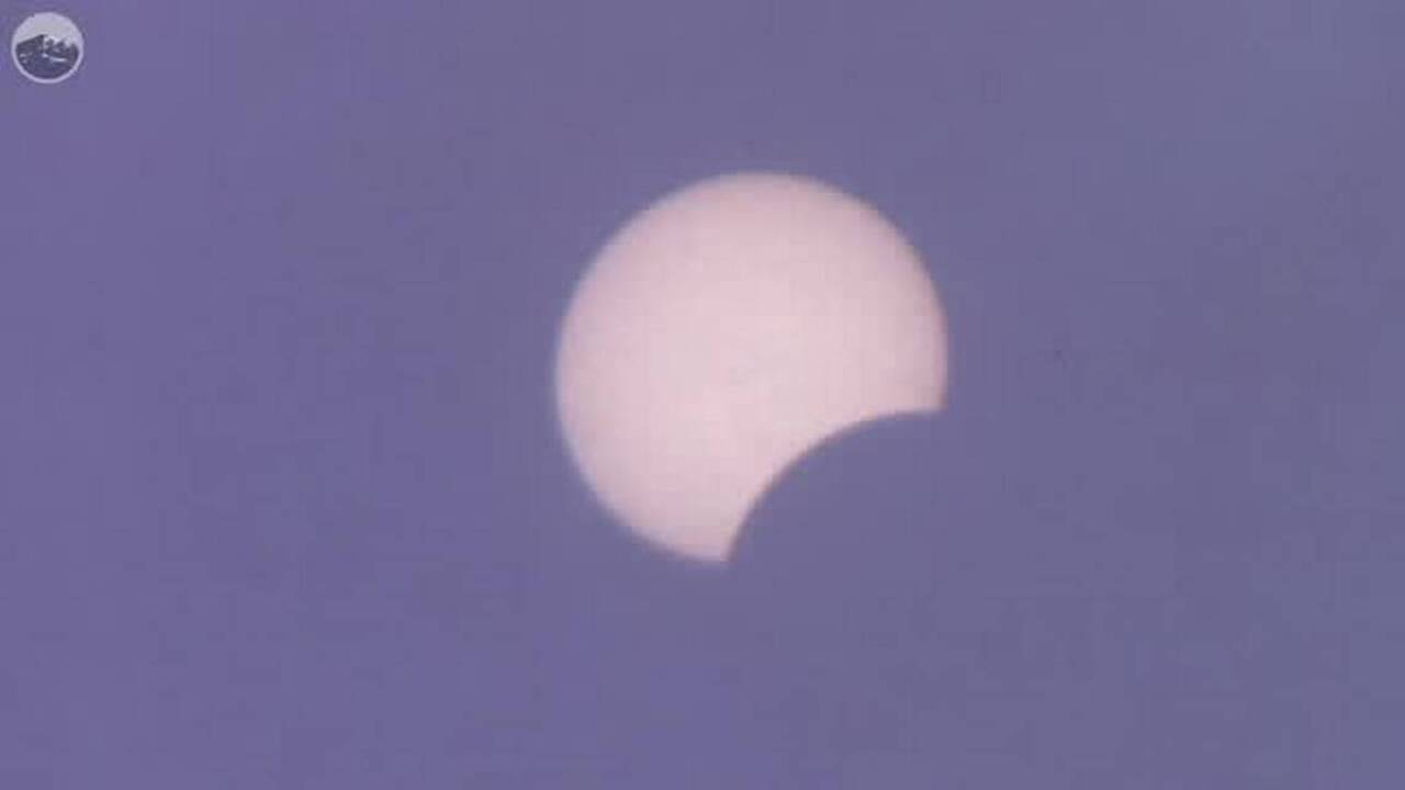 Ferndale eclipse crowd watches moon take bite out of sun (Video ...