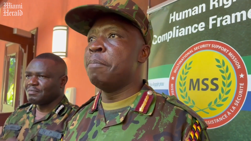 Kenyan commander in Haiti endorses U.N.-authorized Gang Suppression Force