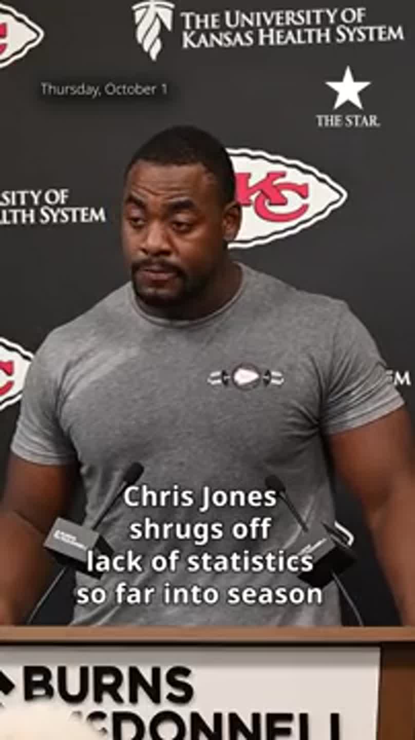 Chris Jones shrugs off lack of individual statistics so far into the season