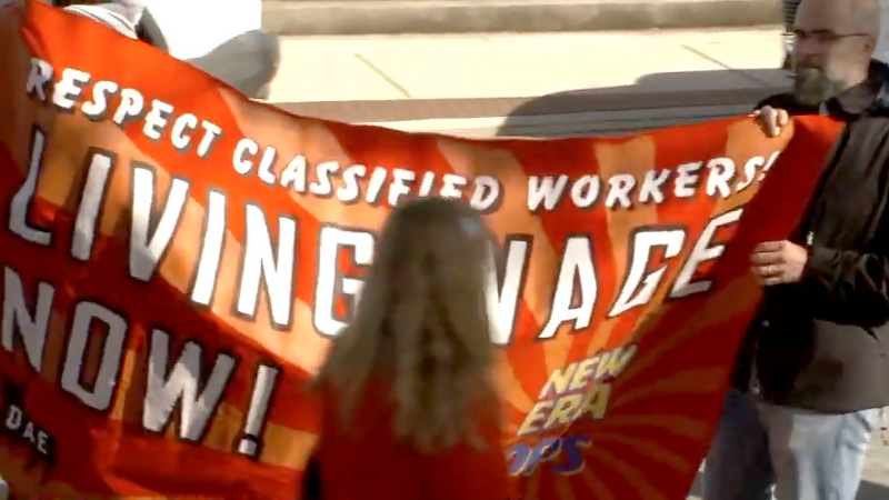 Durham school workers push for higher pay before board's budget vote