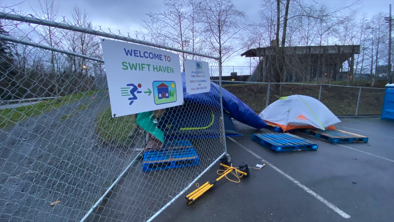 Bellingham opens this new temporary winter shelter for the homeless
