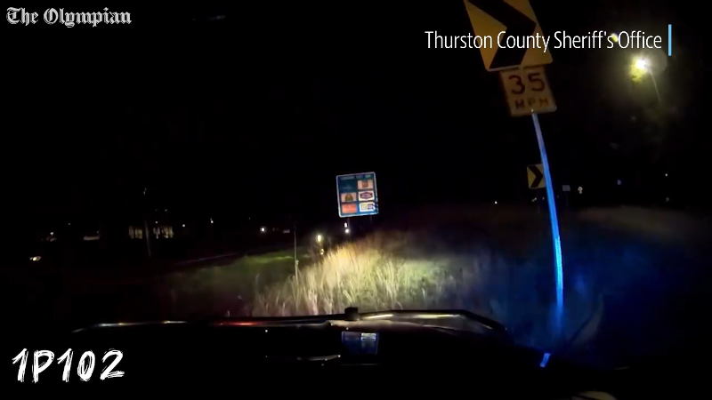 Pursuit ends after driver crashes car at Lacey I-5 exit Saturday