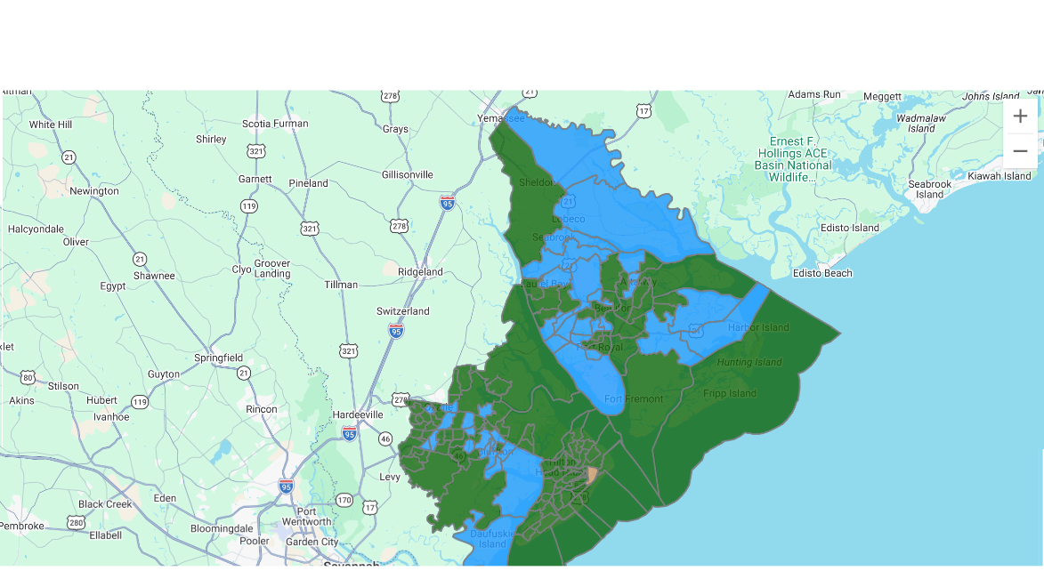Map shows how Beaufort Co voted for sheriff in primary