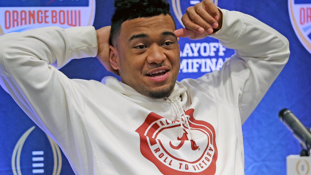 Does Nick Saban have a sense of humor? Ask his quarterback Tua Tagovailoa, only if we have a big lead