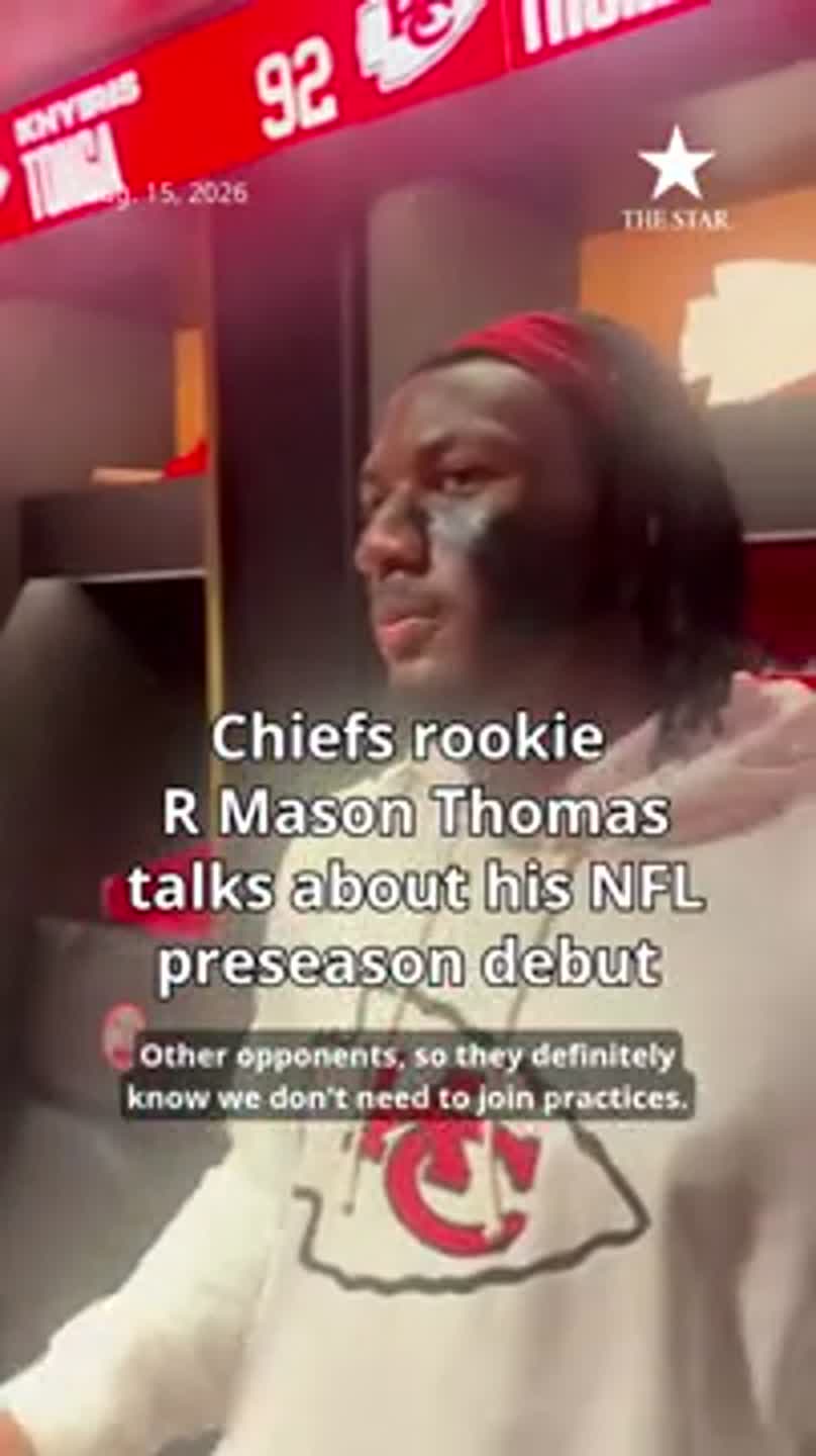 Chiefs rookie R Mason Thomas talks about his NFL preseason debut