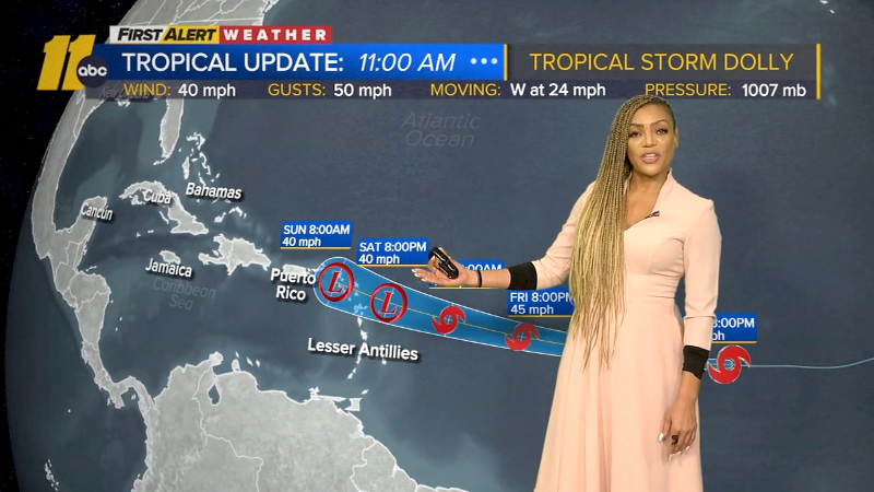 Tropical Storm Dolly has formed far in the Atlantic