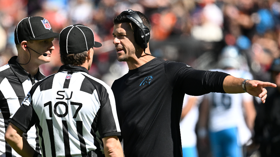 Coach Canales addresses bad Panthers run game and roughing call