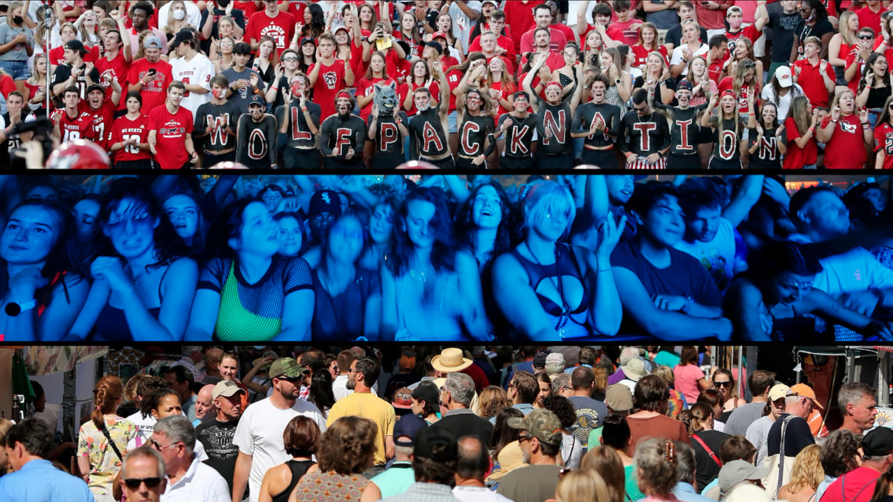 Are fans safe from COVID at college football games, concerts and festivals?
