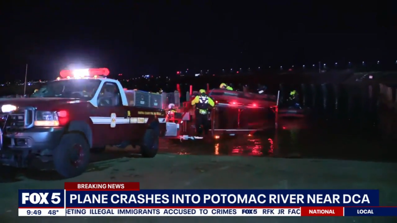 Wichita passenger flight collides with helicopter over Washington, D.C.
