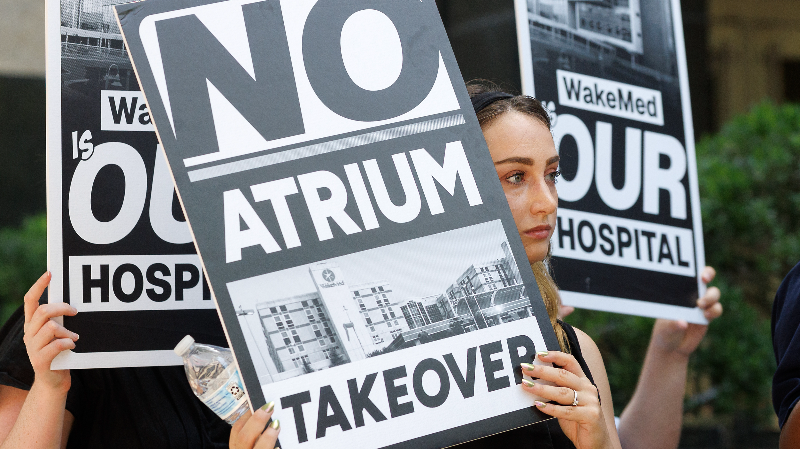People speak out against proposed merger between WakeMed and Atrium Health (Video)