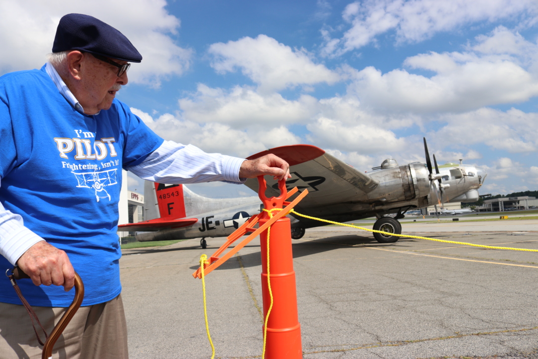 His B-17 bomber went down in flames 74 years ago. His recent flight ended differently
