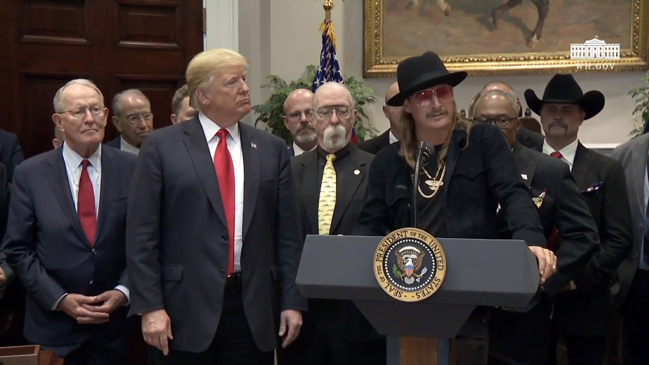 Kid Rock, other musicians thank Trump after Music Modernization Act signing