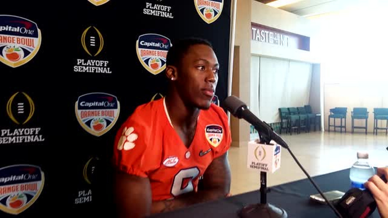 Video: Clemson's Wayne Gallman speaks at Orange Bowl media day