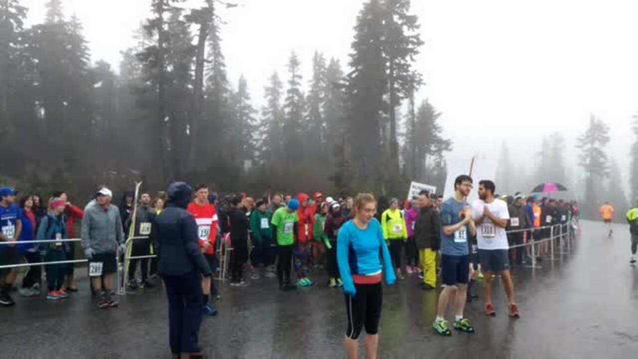 Ski to Sea Race begins in rain, fog