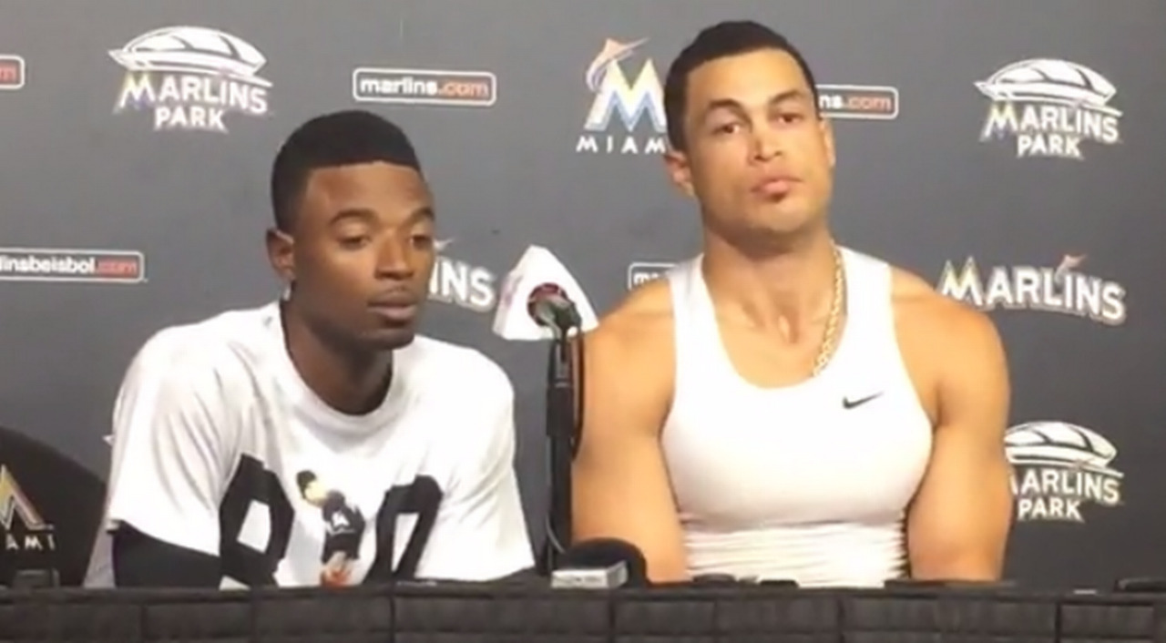 After death of Jose Fernandez, Marlins' Dee Gordon and Giancarlo Stanton talk about emotional game