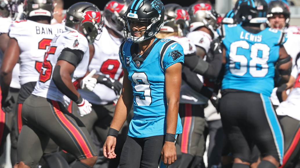 "A lot of that stuff it's inexcusable," says Young about Panthers' performance today against Bucs