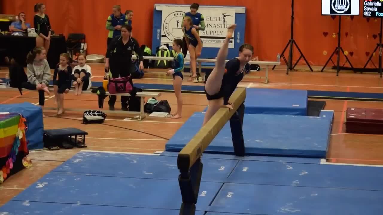 Fort Mill gymnast falls off the beam. It's what happened next that counted most.