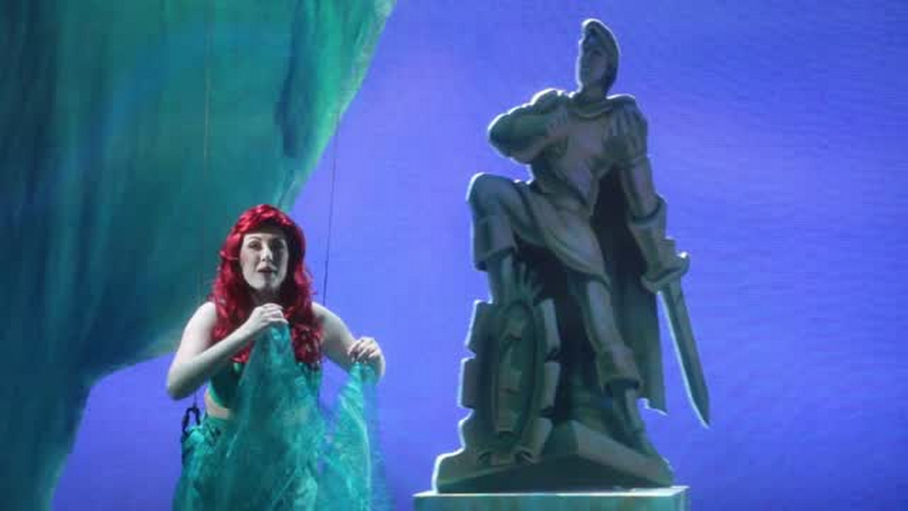 Savannah Sinclair performs as Ariel in 'The Little Mermaid' at Manatee Performing Arts Center