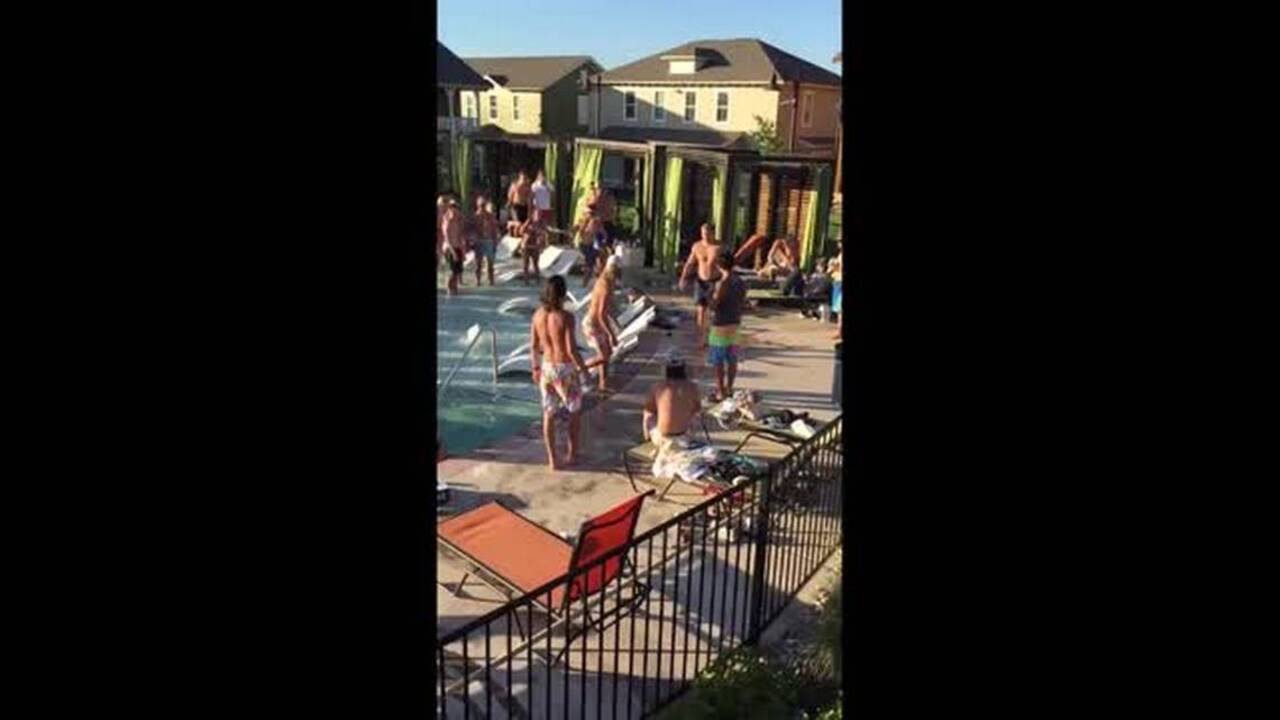 Massive brawl breaks out during pool party