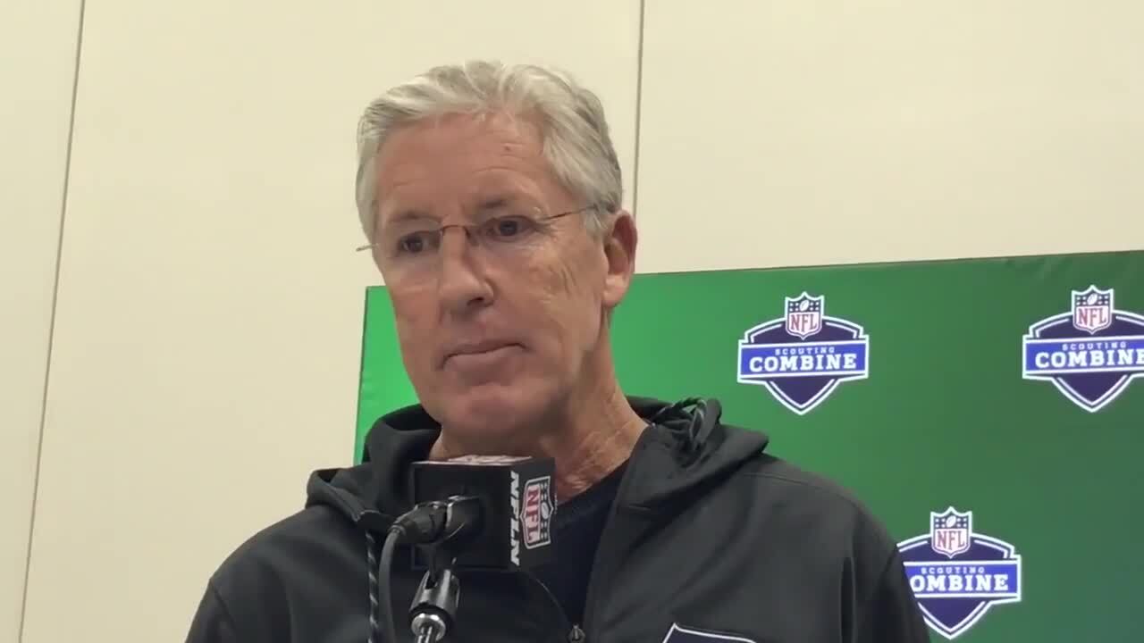 Pete Carroll at NFL Combine on staff changes, philosophy on DBs