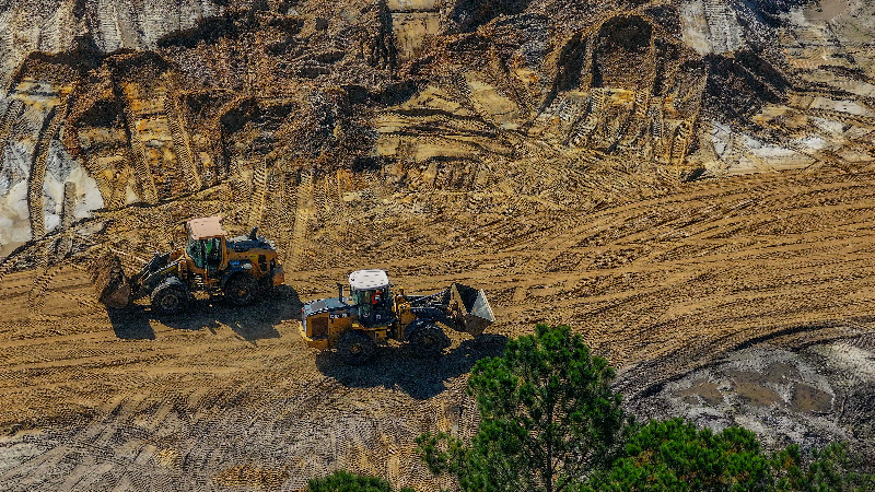 Drone video shows the start of land clearing on undeveloped SC island