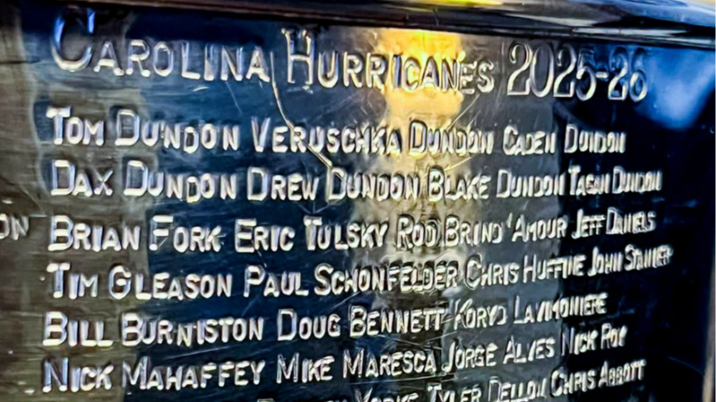 Hurricanes names engraved into Stanley Cup. Why is Tom Dundon’s family included?