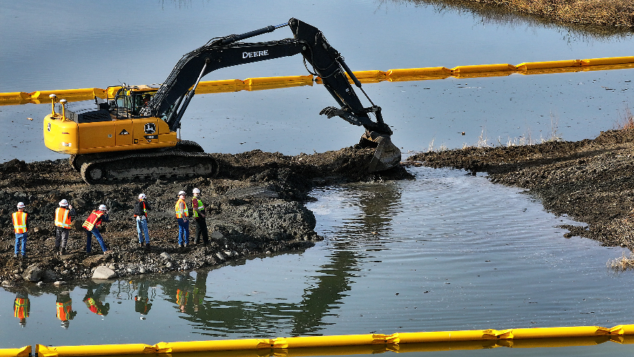 After 85 years, causeway is breached, water flows freely in Richland delta