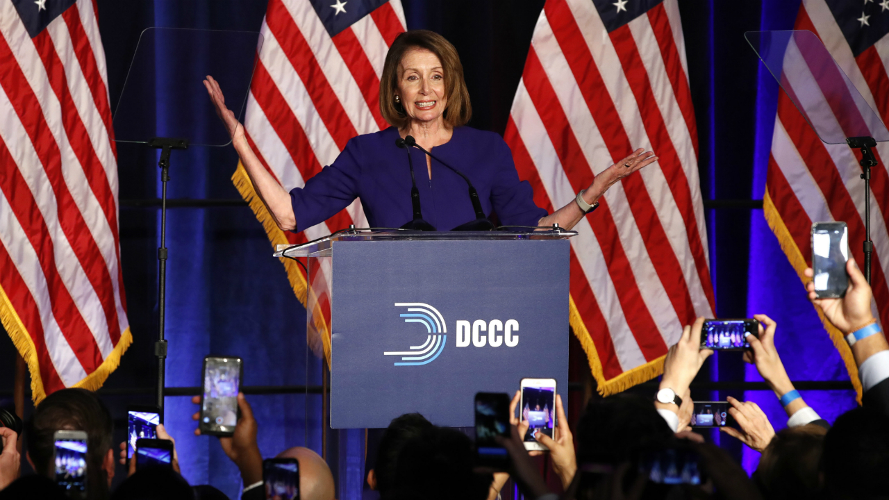 Rep. Pelosi celebrates new Democratic majority in the House