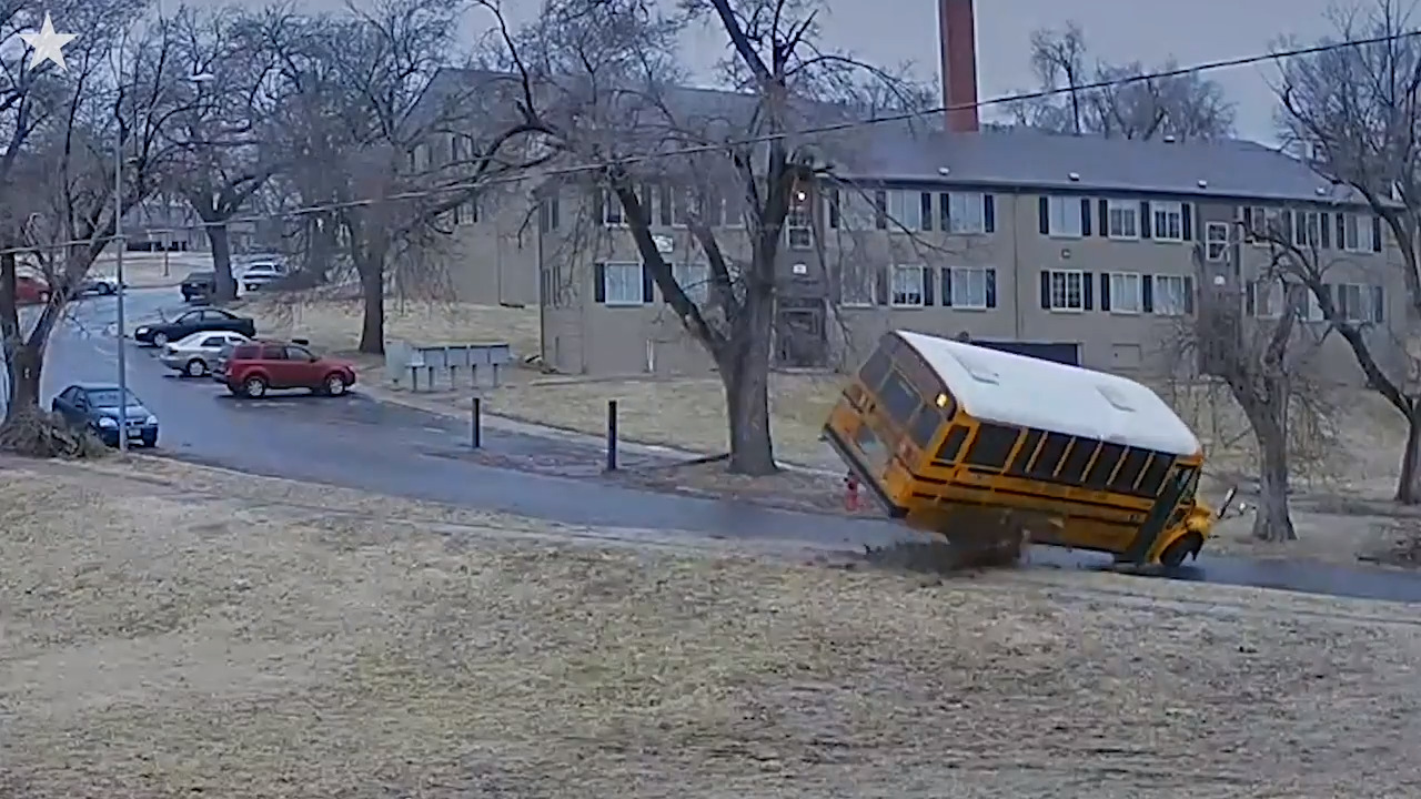 School bus overturns on icy street in south Kansas City | Kansas City Star