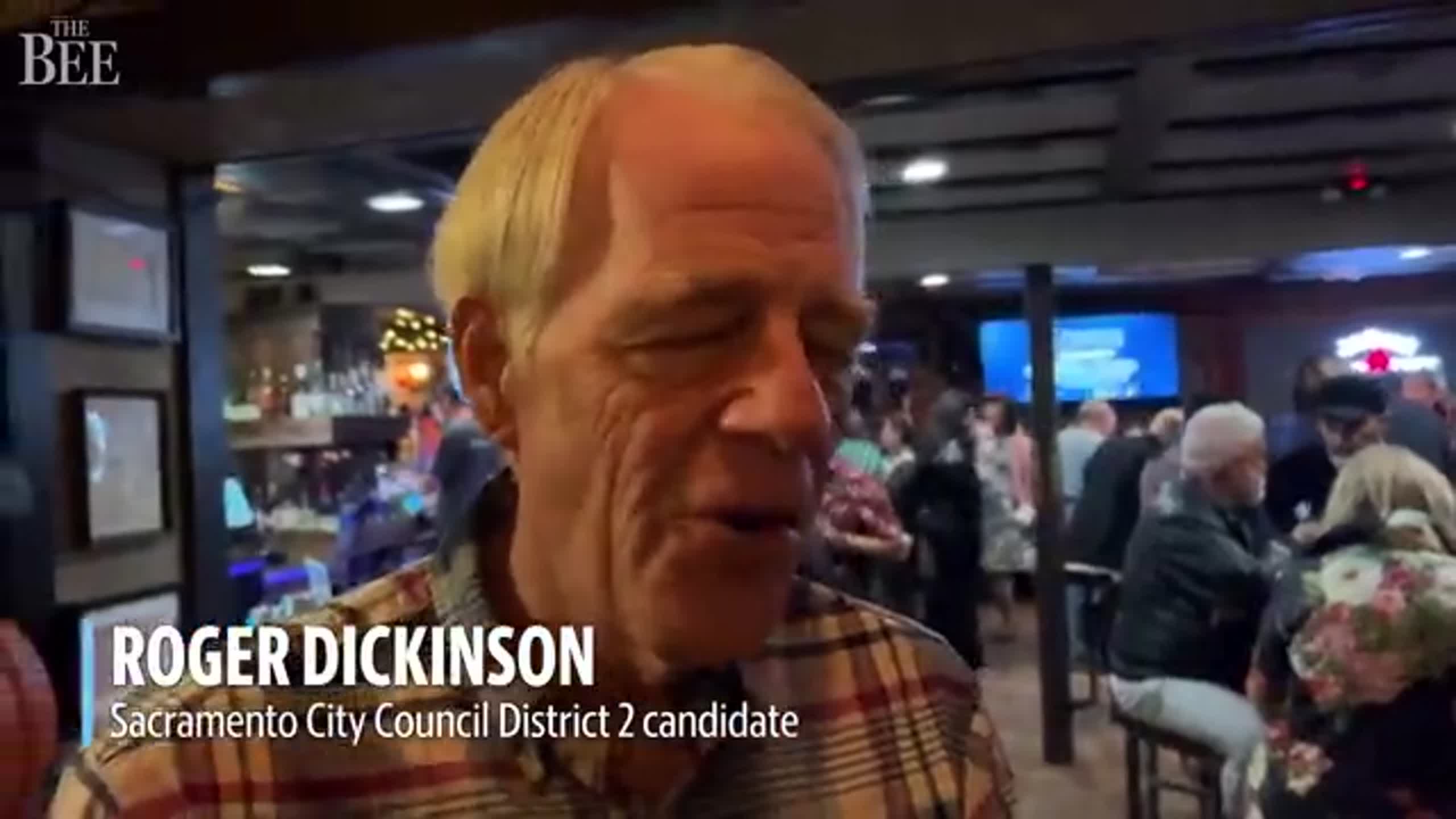 See Sacramento City Council candidate Roger Dickinson share hopes for district on election night