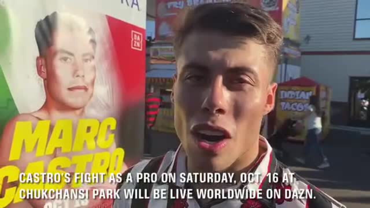 Video | Boxer Marc Castro at the Big Fresno Fair for meet and greet with fans