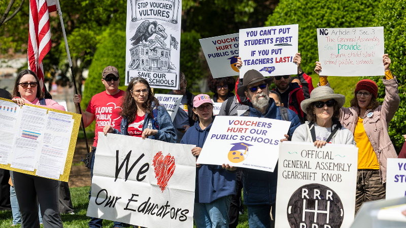 Teachers, advocates rally at legislature over school funding