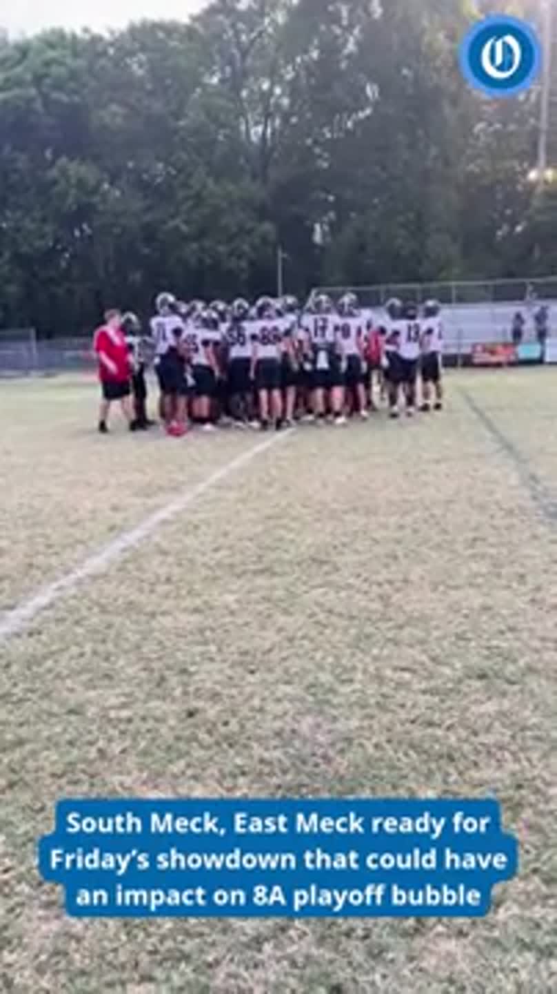 East Meck-South Meck run out for Friday's big game