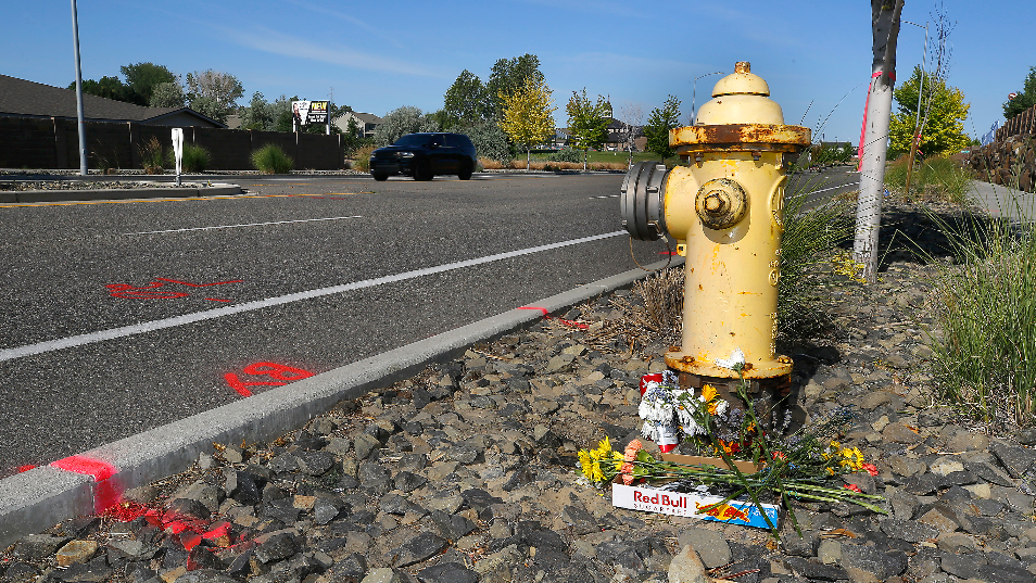 Fatal Kennewick motorcycle crash site