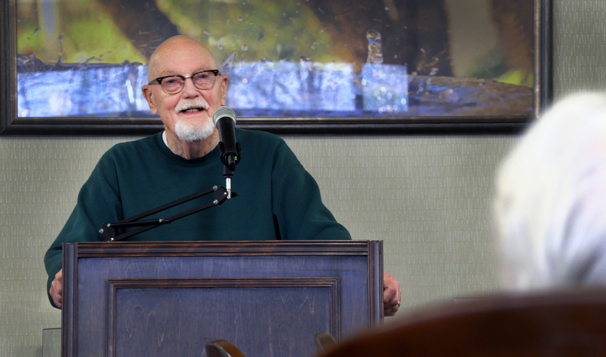 ‘If I can make people laugh, I’ve made my day.’ Retiree uses comedy to brighten lives of those around him