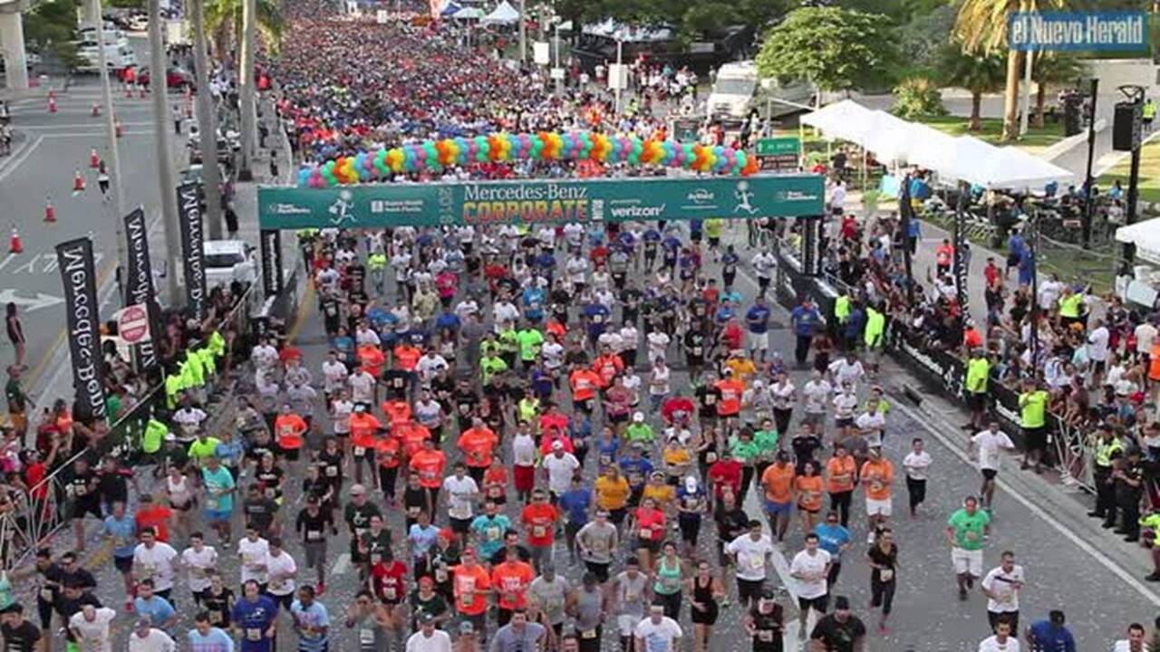Thousands turn out for Corporate Run in Miami